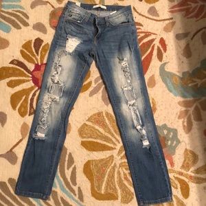 KanCan destroyed boyfriend jeans